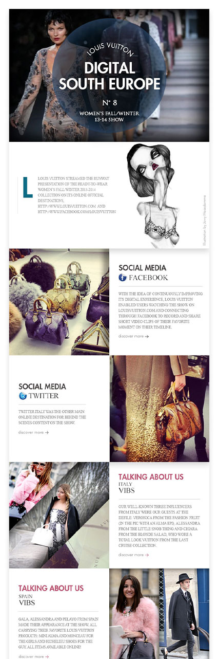 LOUIS VUITTON DIGITAL SOUTH EUROPE NEWSLETTER | DandS